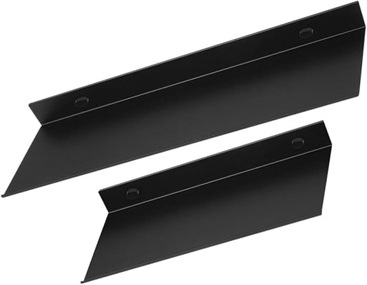 Zerodeko 2pcs Floating Wall Shelf for Bathroom Metal Shelves Wall Mount Storage Rack Long Floating Toiletries Display