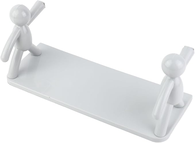 Zerodis Large Storage Space, Stable Load Bearing, Plastic Material Wall Mounted Shelf, with No Hole Installation, for Kitchen, Toilet, Bathroom (Grey)