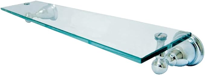 Kingston Brass BA1759C Heritage Glass Shelf, Polished Chrome