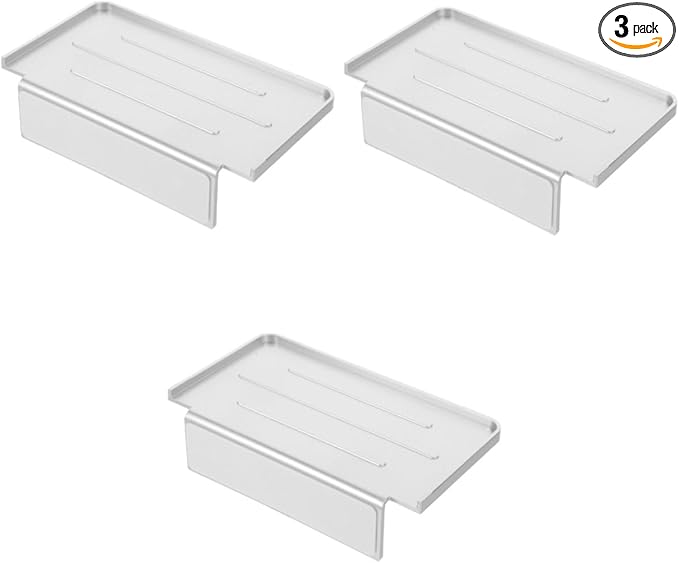 3pcs Bathroom Phone Holder Wall Mounted Shelf Versatile Storage for Bathroom Supplies No Drilling Required Design Easy Access and Installation Shelf