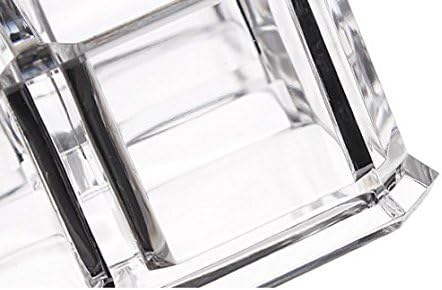 Kamay's Acrylic Transparent Rectangular 18 Grids Lipstick Nail Polish Eyebrow Brush Display Rack (SF-18 Grids)