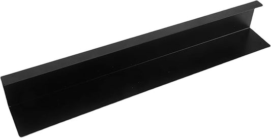SUNGOOYUE Wall Picture Shelf, Bathroom Floating Shelves 16.93 x 2.36 x 2.36in Carbon Steel Wall Shelves with Hidden Brackets for Bathroom Living Room Bedroom (Black)