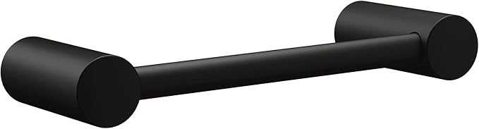 Moen Align Matte Black 9-inch Modern Hand Towel Bar, Bathroom Towel Hanger, YB0486BL
