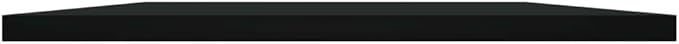 Black Engineered Wood Standard Simple Shelf Set of 8, Minimalist Wall-Mounted Bookshelf for Living Room Office, Space-Saving Design with Sleek Black Finish, Modern Storage