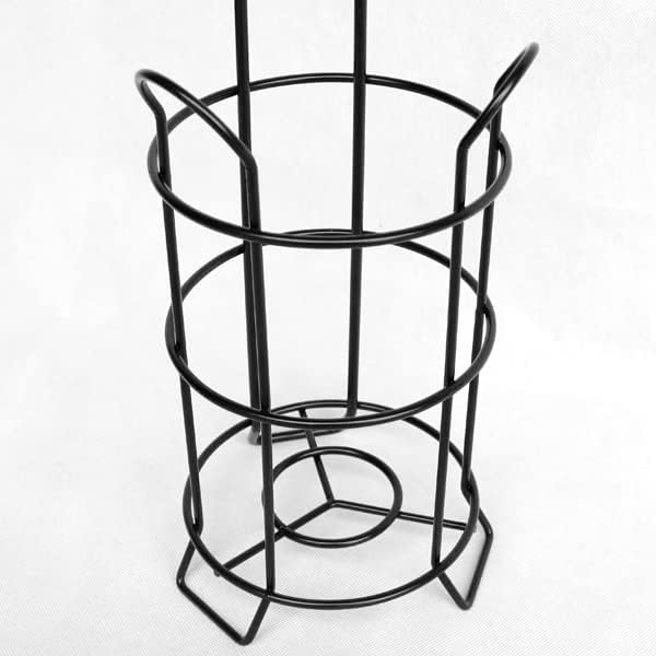 Toilet Paper Holder Stand Bathroom Toilet Paper Storage with Raised Base, Tissue Paper Roll Dispenser with Top Shelf (Black)