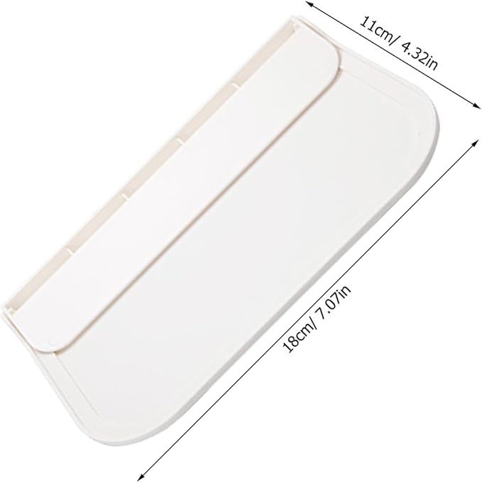 Garneck 2pcs Small Foldable Plastic Adhesive Wall Shelf for Bathroom Storage, Phone and Soap Organizer, Space-Saving Floating Shelves for Dorms and Home