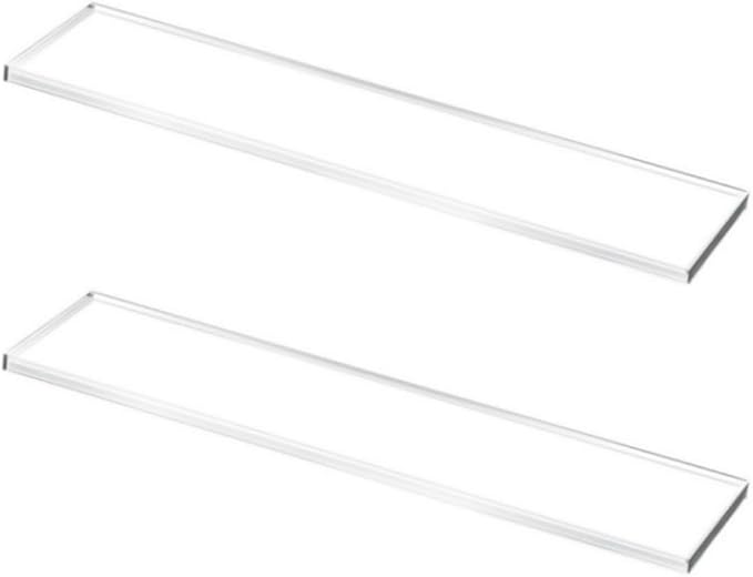 Acrylic Bathroom Shelf Set Clear Medicines Cabinet Insert with High Load Capacity for Home Storage Wall Mounted Bathroom Shelves