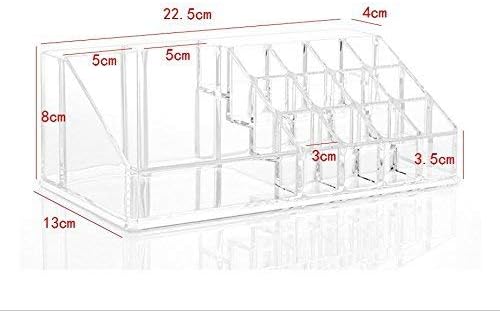 Kamay's 9 Compartments Small Multifunction Transparent Acrylic Desktop Cosmetic Display Stand Case For Lipstick Makeup Brush Nail polish …