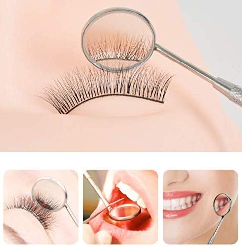 Makeup Mirror for Eyelash Extensions,Dental Examination Mirror Detachable Mini Mirrors Stainless Steel Beauty Tools for Observing Small Details