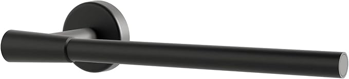 HELVEX Deco Collection Small Towel Bar Bathroom Accessory, Bathroom Towel Holder Bathroom Hardware, Matte Black Finish UDC-09-MB