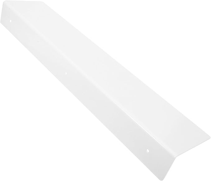 TOYANDONA Wall Mount Rack Floating Shelf for Small Spaces 50x10cm White Plastic Storage Rack for Bathroom and Kitchen Organization Over Toilet and Countertop Use