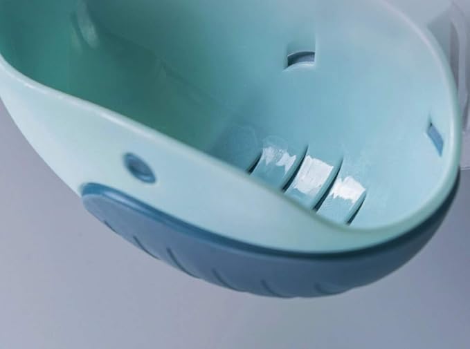 WFF Cartoon-Style Small Fish Soap, Removable, Easy to Clean, Keep Dry, Strong Suction Cup,for Bathroom, Kitchen and Travel (Color : B)