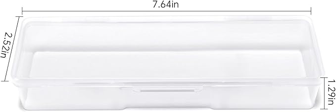 4Pcs Transparent Storage Boxes For Nail Tool Professional Pedicure Manicure Tools Set Plastic Nail Art Tool Box Storage Case Nail Supplies, White