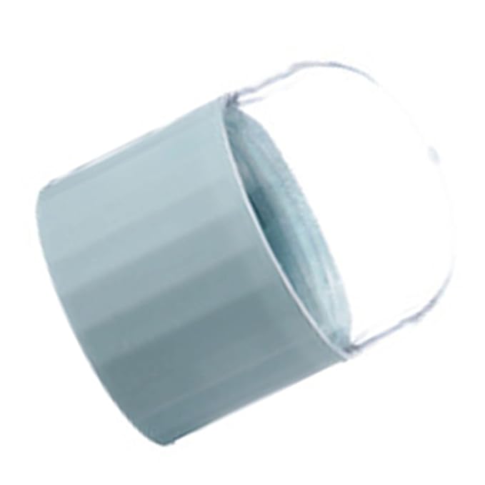 ZJchao Makeup Sponge Holder, Makeup Sponge Case, 3.1 x 2.3in Beauty Cosmetic Egg Organizer Case with Detachable Base and Clear Lid (Blue)
