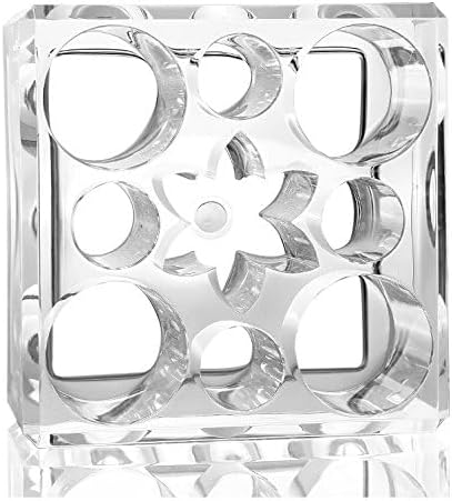 Kamay's Acrylic Transparent Square 9-holes Lipstick Nail Polish Eyebrow Brush Display Rack (SF-1031)