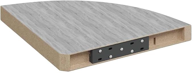 Wall Corner Shelf Set of 2, Floating Shelves for Bedroom Living Room, Modern Triangular Honeycomb MDF Display Shelves for Small Space Storage, Concrete Grey