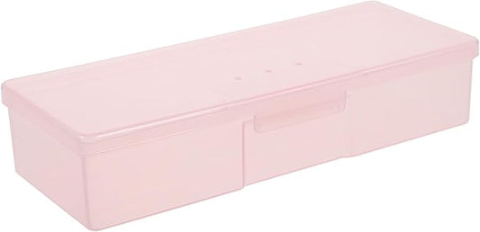 Manicure Tool Box Organizer Clear Nail Storage Case Portable Nail Kit Organizer for Home Salon Use with Large Capacity