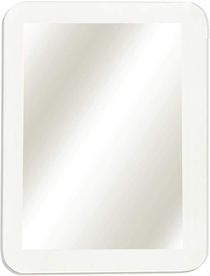 MIHAGUTY Magnetic Locker Mirror,5" x 7" Small Mirrors School Locker, Bathroom, Household Refrigerator, Locker Accessory, Office Cabinets, and Home (White)