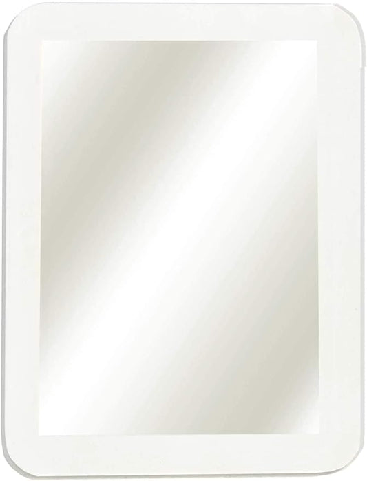 Boxgear Magnetic Locker Mirror - 5" x 7"- for School Locker, Bathroom, Household Refrigerator, Locker Accessory, Workshop Toolbox or Office Cabinet (White)
