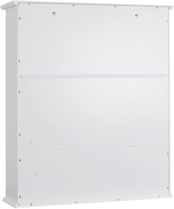 TaoHFE White Bathroom Wall Cabinet with 2 Door Adjustable Shelves,Over The Toilet Storage White Wall Mounted Medicine Cabinets for Bathroom Laundry Room Kitchen | 2 Door, Adjustable Shelves, Wall Mounted