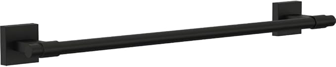 Franklin Brass Maxted (1-Pack) 18" Towel Rack for Bathroom, Matte Black Towel Bar for Bathroom Wall Kitchen Towel Holder Rod Wall Mounted Bathroom Accessories MAX18-FB