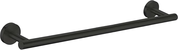 Modket 24 Inches Matte Black Towel Bar Bathroom Hardware 304 Stainless Steel Wall Mounted Kitchen Towel Holder Cloths Hanger