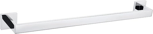 Bath Towel Bar 23.74", Angle Simple SUS304 Stainless Steel Bathroom Towel Holder, Shower Towel Rod, Single Towel Hanger Bar, Clothing Towel Rack for Wall, Polished Chrome