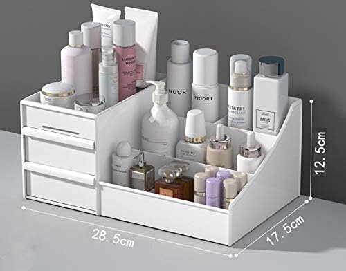1 PCS Drawer Type Cosmetics Storage Box Dormitory Desktop Finishing Dresser Skin Care Lipstick Plastic Shelf