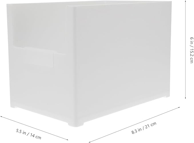 SHINEOFI Box Storage Box Jewelry Holders Kitchen Utensil Holder Desktop Stand Makeup Drawers Rubber Mallet Storage Bins Stacking Desktop Container Makeup Stand Plastic Cosmetic White