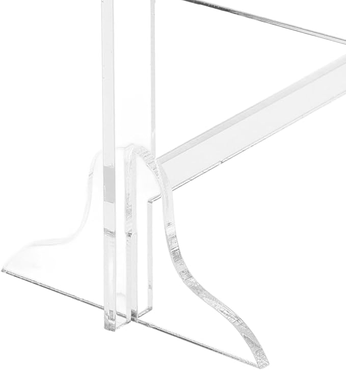 Acrylic Lash Storage Organizer Transparent Eyelash Display Rack Hanger Shape Compact Portable Lash Holder for False and Grafted Lashes Travel and Home Use