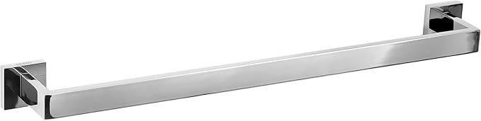 SEIDO 30 Inch Polished Chrome Towel Bar, Heavy Duty & Rust-Proof 304 Stainless Steel Bath Towel Holder, Modern Square Wall Mounted Towel Rack for Bathroom, Kitchen, RV