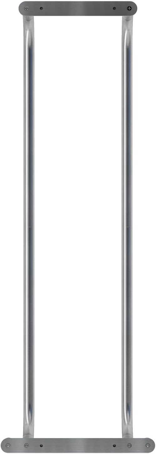 Danpoo Towel Racks for Bathroom Wall Mounted, Towel Storage Organizer, Stainless Steel Bath Towels Holder for Rolled Towels, with 2 Hooks, Brushed Silver