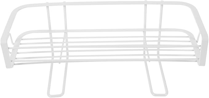 SOLUSTRE Multifunctional Wall-Mounted Storage Shelf for Toiletries and Cosmetics Sturdy Iron Organizer Elegant Finish for Bathroom and Kitchen Spaces