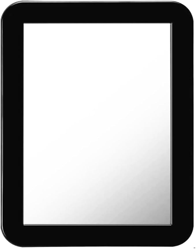 Magnetic Locker Mirror,Small Mirror for Locker - 5" x 7" Iocker Mirror Magnetic - Magnet Mirror for School Locker, Bathroom, Workshop Toolbox, Office Cabinet,Mirror Locker Accessories,Black