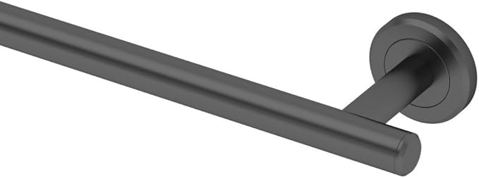Gatco 4240MX Latitude II 24-Inch Towel Bar, Wall Mounted Bathroom Towel Holder, Matte Black