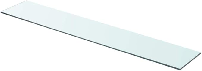Floating Shelves 2 Pack, 35.4"x5.9" Clear Tempered Glass Wall Shelves, Modern Decorative Shelving for Bathroom, Bedroom, Living Room, Kitchen, Strong & Durable Wall Mounted Display Shelf