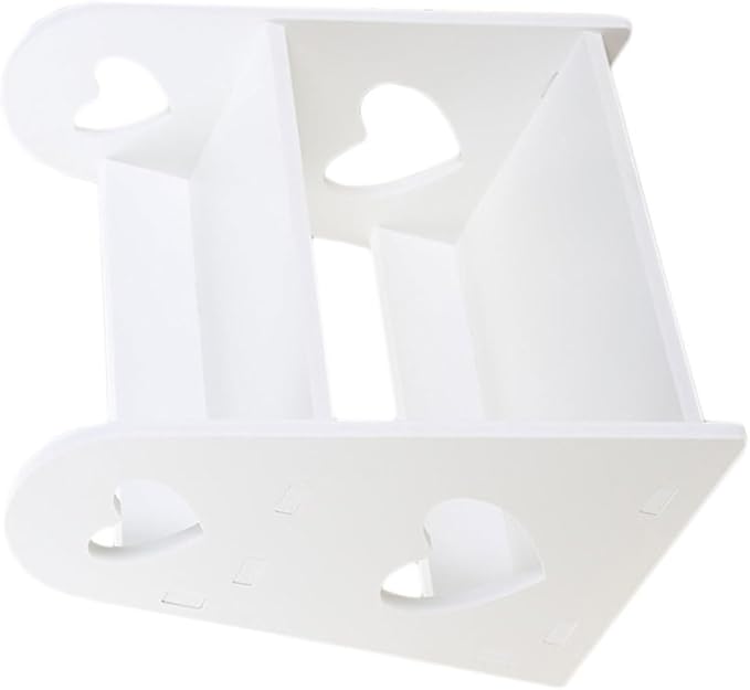 PartyKindom Heart-Shaped Hollow Bathroom Shelf for Cosmetics Storage Small Rack for Washbasin Organization Easy to Clean and Install for Home