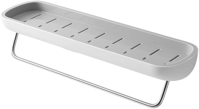 Bathroom Storage Shelf,No Drilling Required Bathroom Shelves Removable for Bathroom Living Room Bedroom Balcony