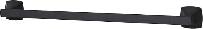 Pfister Venturi Bath Towel Bar for Bathroom, 18-Inch, Wall-Mounted, Screw-in, Matte Black Finish, BTBVNC1B