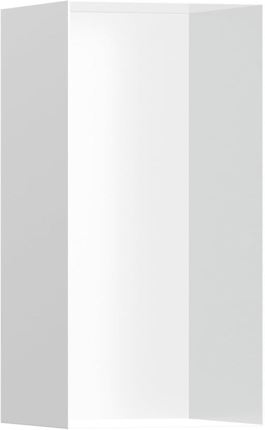 hansgrohe XtraStoris Minimalistic Recessed Wall Niche with Open Frame 12"x 6"x 5.5" in Matte White, 56076700