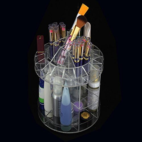 Modern Home Deluxe Rotating Acrylic Cosmetic/Makeup Organizer 8.7" x 7.9"