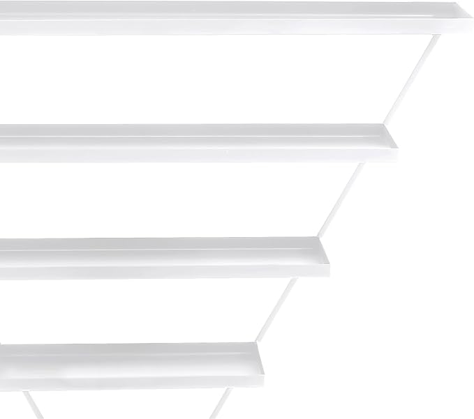Wall-Mounted Nail Polish Rack, Set of 10 Triangular Gold Nail Polish Shelf 5-Tier Lipstick Perfume Cosmetic Display Shelf for Home Spa Nail Salon Shop
