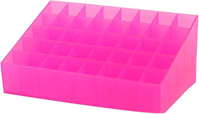 Vanity Makeup Holder 40 Slots Lipstick Storage Box Organizer for Travel Home Desk Modern Design