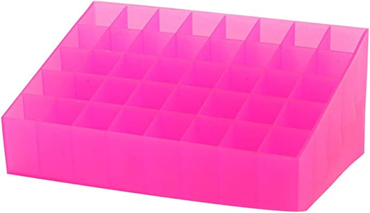 Vanity Makeup Holder 40 Slots Lipstick Storage Box Organizer for Travel Home Desk Modern Design