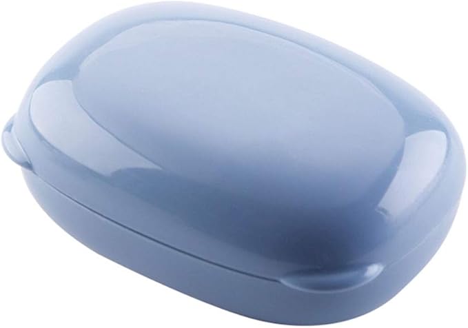 WFF Travel Soap Box, Portable, Waterproof Drain with Lid, Sealed Design, Save Space（Set of 2） (Color : A, Size : L)