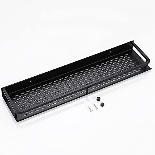 ZTBH Bathroom Divider Black Wall-Mounted Bathroom Shelf, Shelf Storage Rack Bathroom Hardware Sets (Color : 40cm-1)