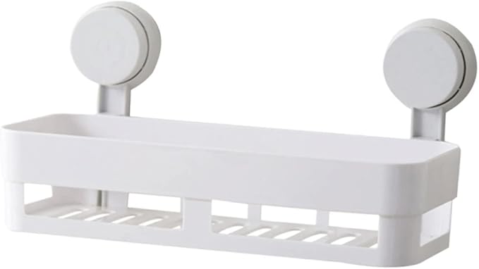 MAGICLULU Plastic Wall Shelves for Bathroom Non-Punch Storage Shelf Floating Bathroom Decor Wall-Mounted Rack