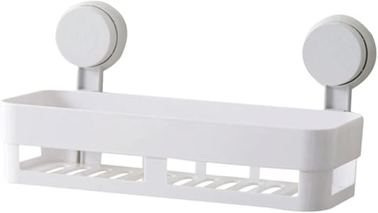 MAGICLULU Plastic Wall Shelves for Bathroom Non-Punch Storage Shelf Floating Bathroom Decor Wall-Mounted Rack