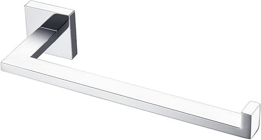 Miyili Towel Ring Bathroom Hand Towel Holder Square Style Towel Rack Wall Mounted Polished Stainless Steel, D06C