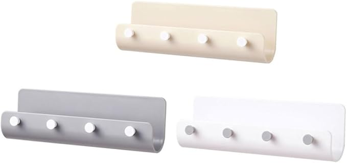 Glass Shelf for Bathroom ，Glass Aluminum，2pcs Wall Rack Storage Over Door Hanger Hook for Home